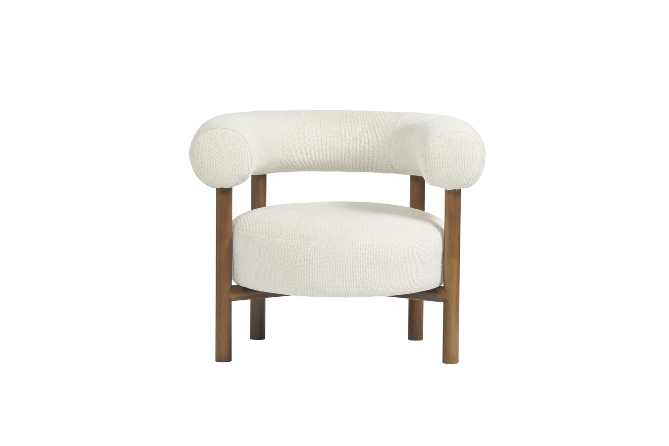 Illustration 1 du produit Carol Armchair Off White Curly