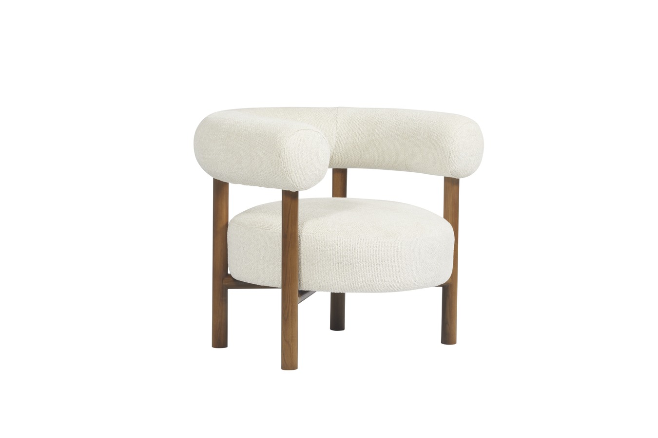 Illustration 2 du produit Carol Armchair Off White Curly