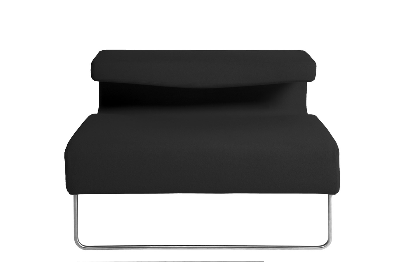 Illustration 1 du produit Lowseat Low Armless Chair Right Black