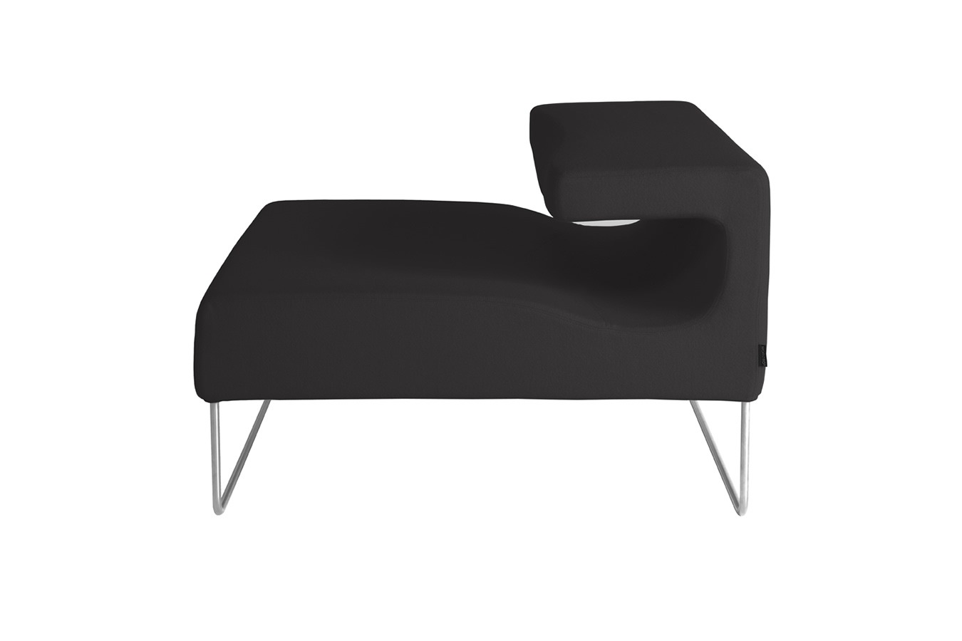 Illustration 3 du produit Lowseat Low Armless Chair Right Black