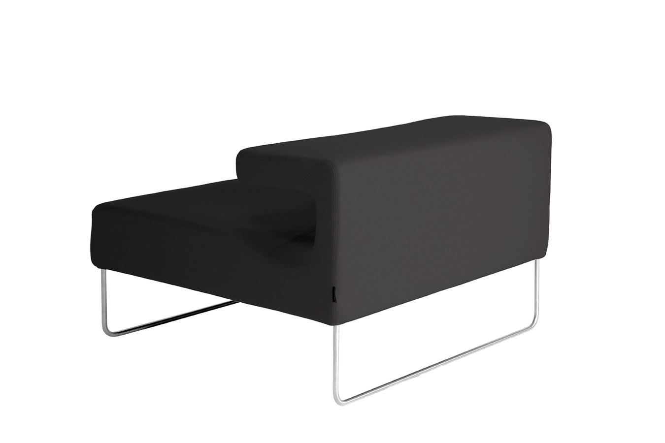 Illustration 4 du produit Lowseat Low Armless Chair Right Black
