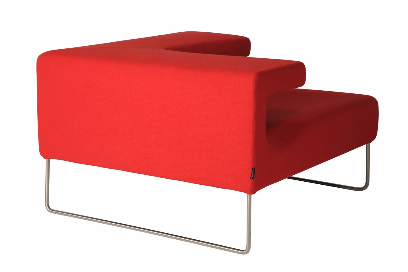 Illustration 3 du produit Lowseat Low Armless Chair Corner Red