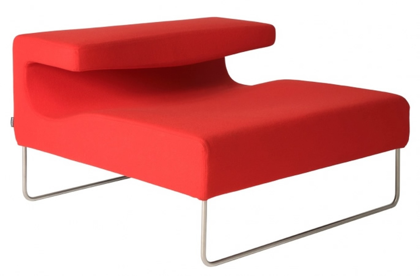 Illustration 1 du produit Lowseat Low Armless Chair Right Red