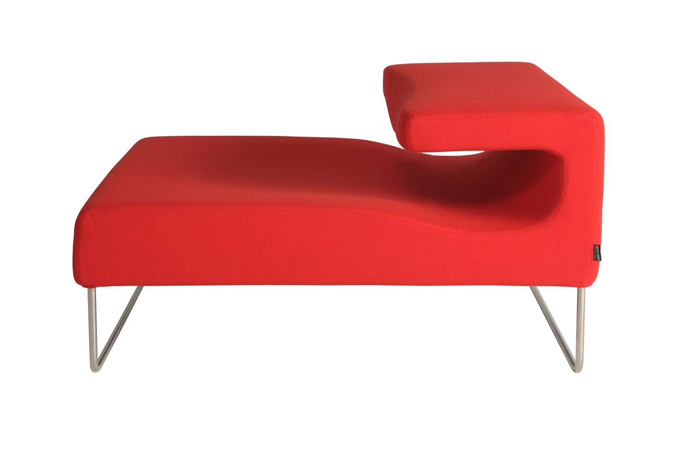 Illustration 2 du produit Lowseat Low Armless Chair Right Red