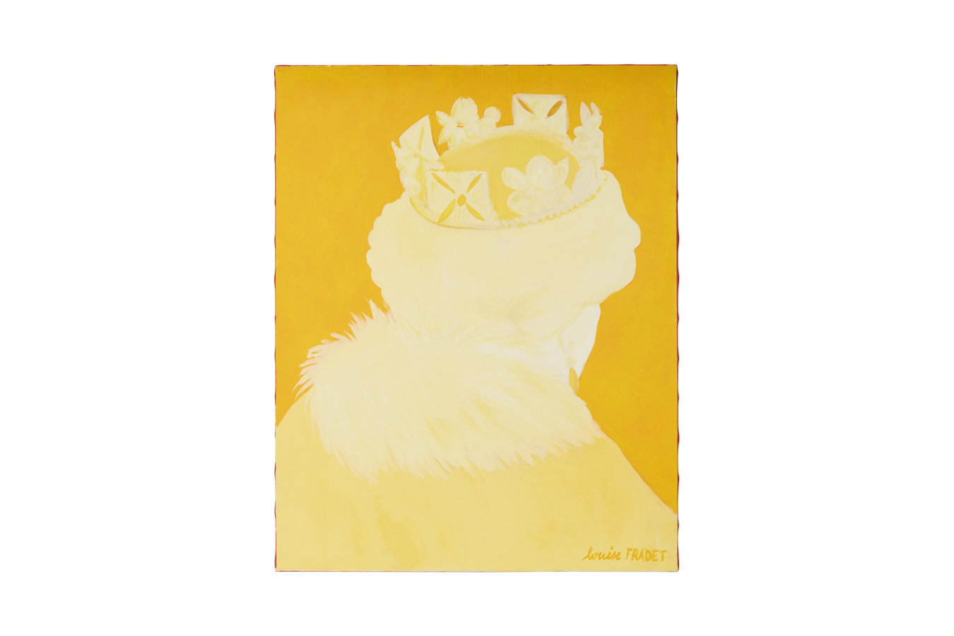 Illustration 1 du produit Tableau Reine Elisabeth Jaune
