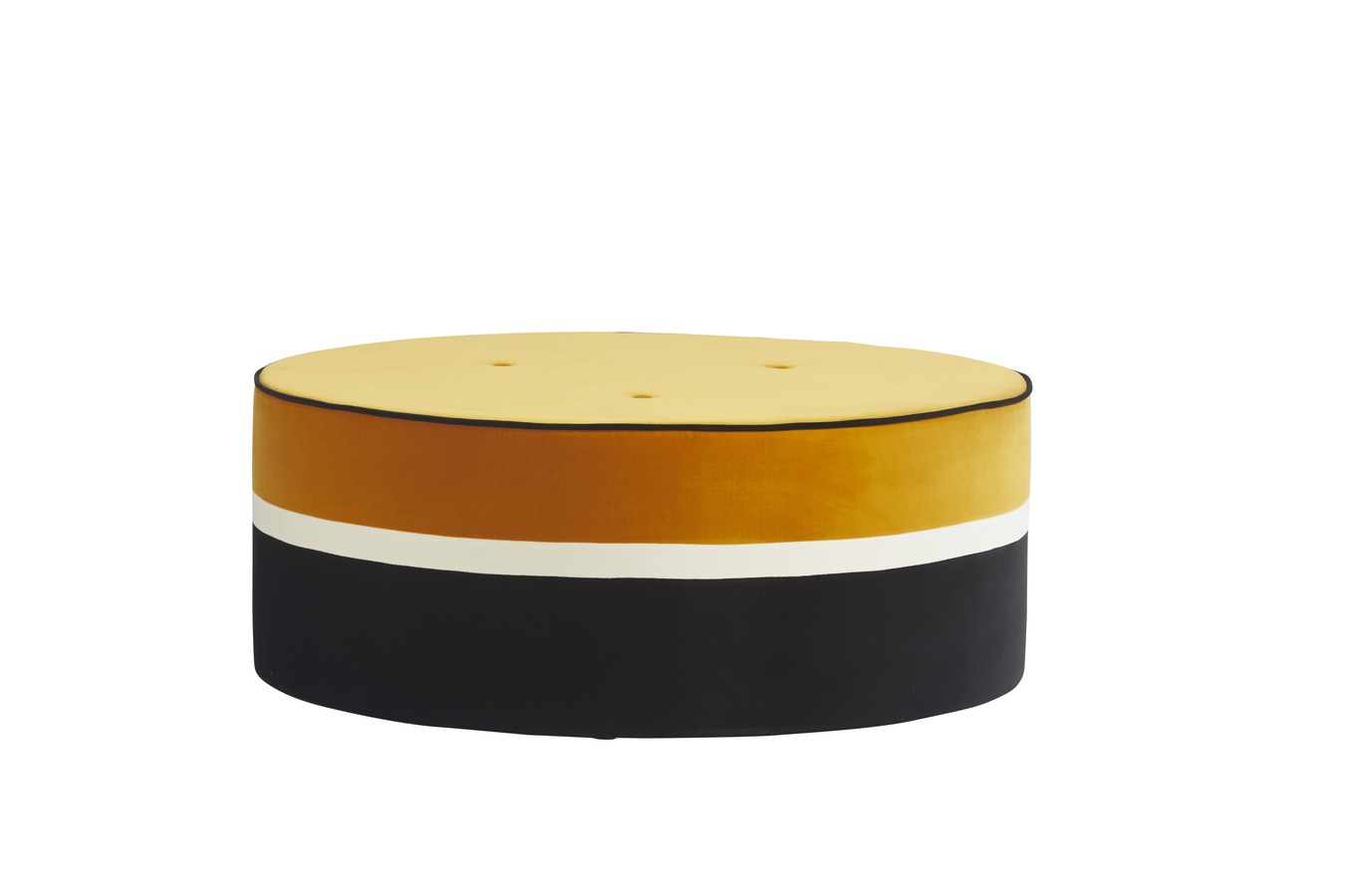 Illustration 1 du produit Pouf Léo ocre GM