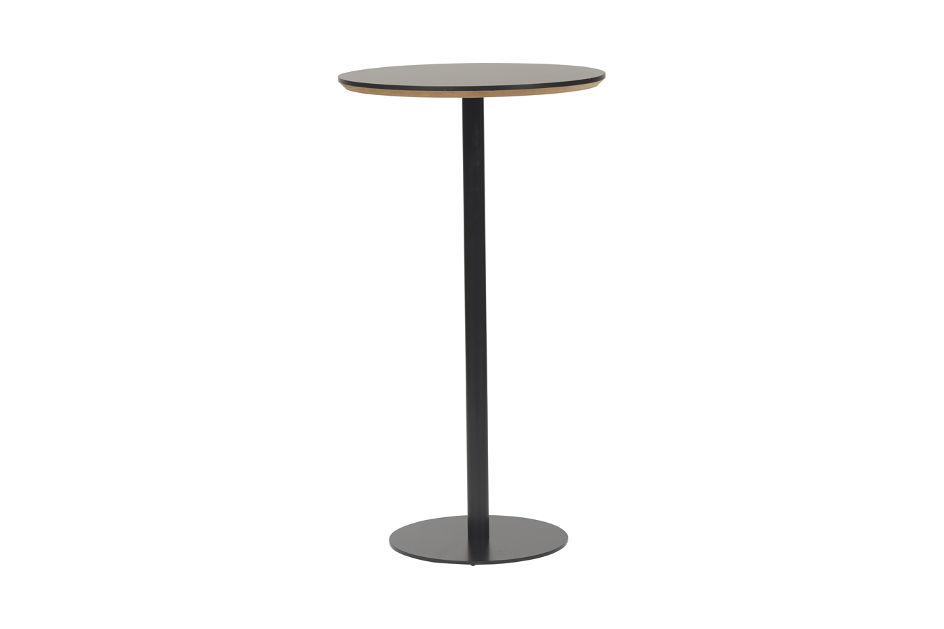 Illustration 1 du produit Mange-debout Marielle Rond Noir Pied Noir