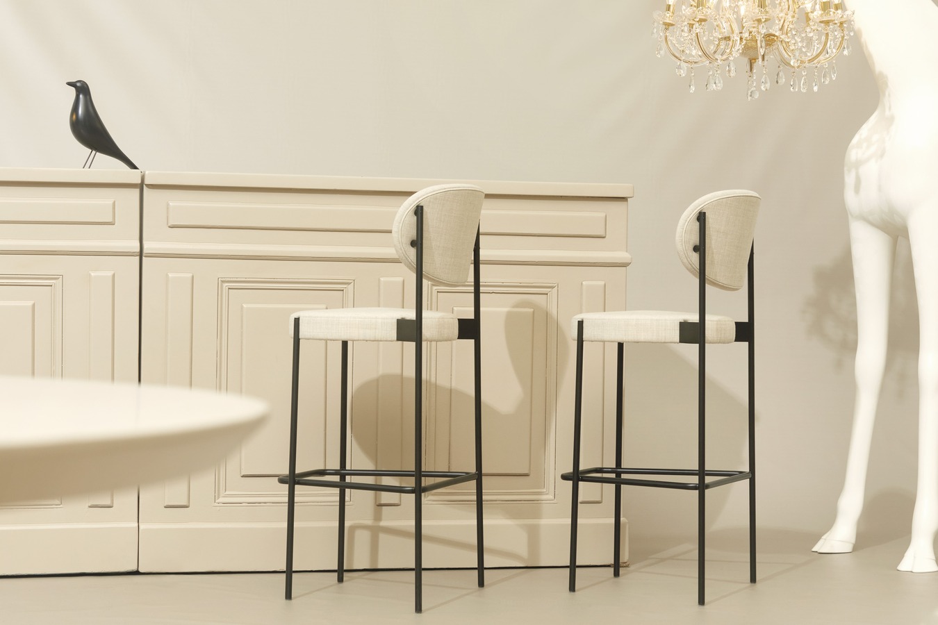 Illustration 4 du produit Tabouret Verpan Beige