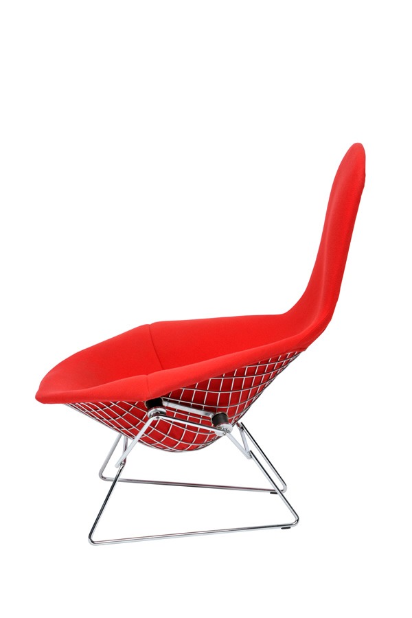 Illustration 3 du produit Fauteuil Bertoia Haut Dossier Rouge