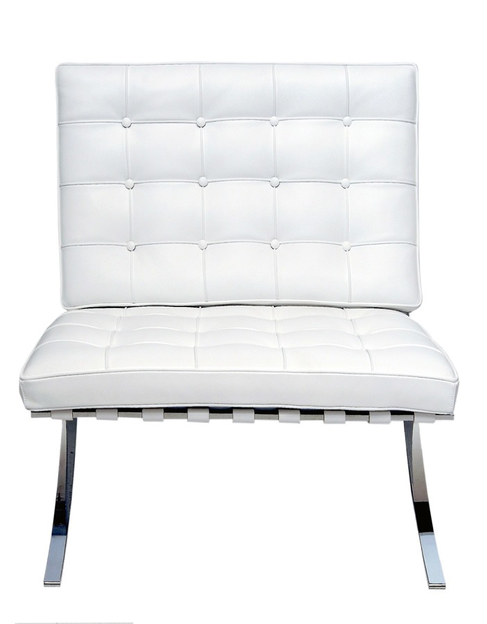 Illustration 1 du produit Barcelona Low Armless Chair White