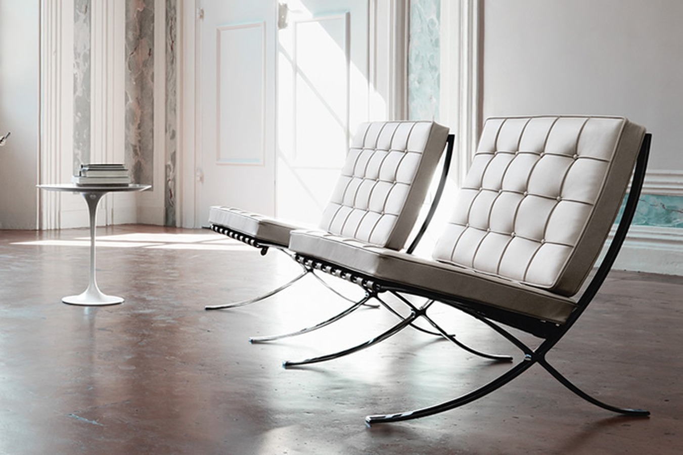 Illustration 3 du produit Barcelona Low Armless Chair White
