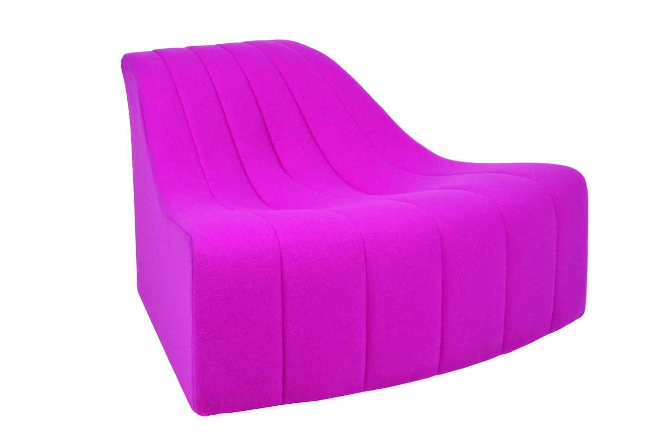 Illustration 2 du produit Chromatique Low Armless Chair Magenta Sm