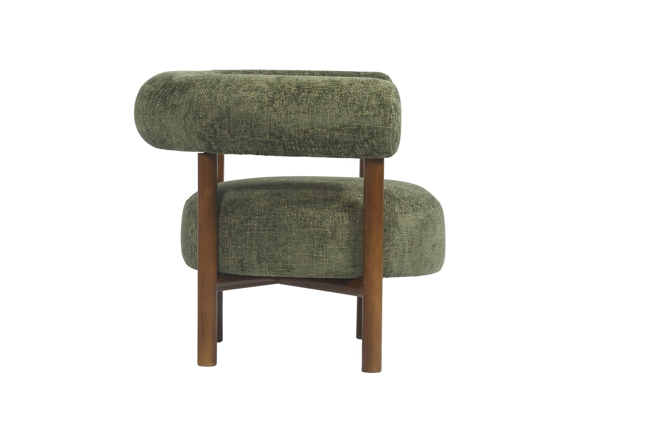 Illustration 3 du produit Fauteuil Carol Tweed Vert