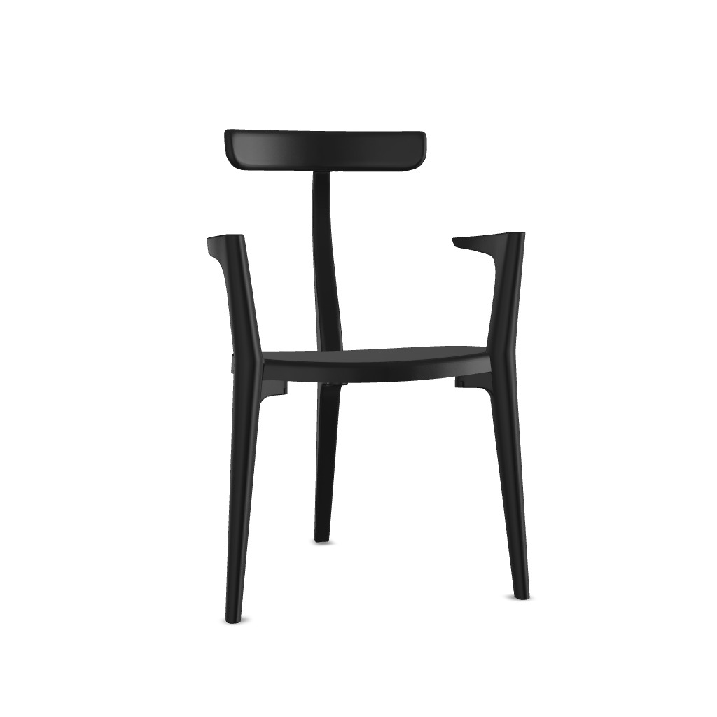 Product illustration Beluga chair black 2