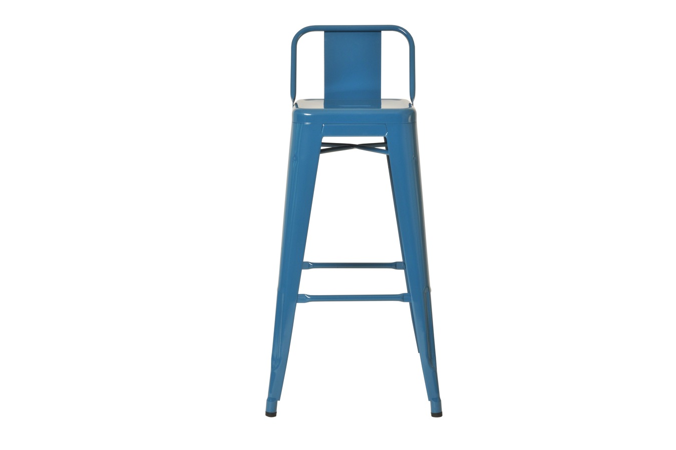 Illustration 1 du produit Tolix Stool with back Blue