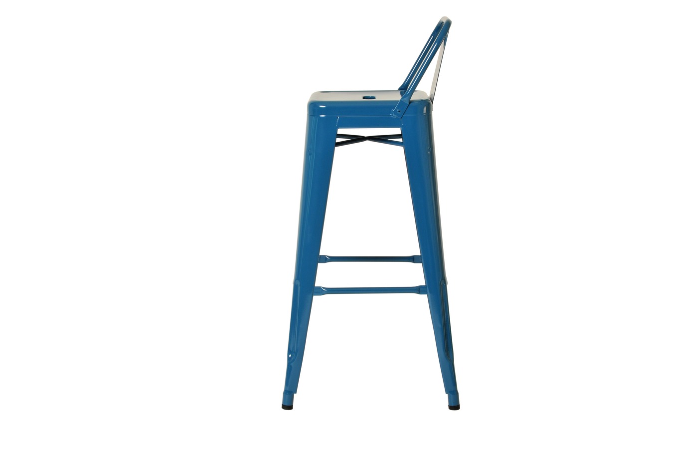 Illustration 3 du produit Tolix Stool with back Blue