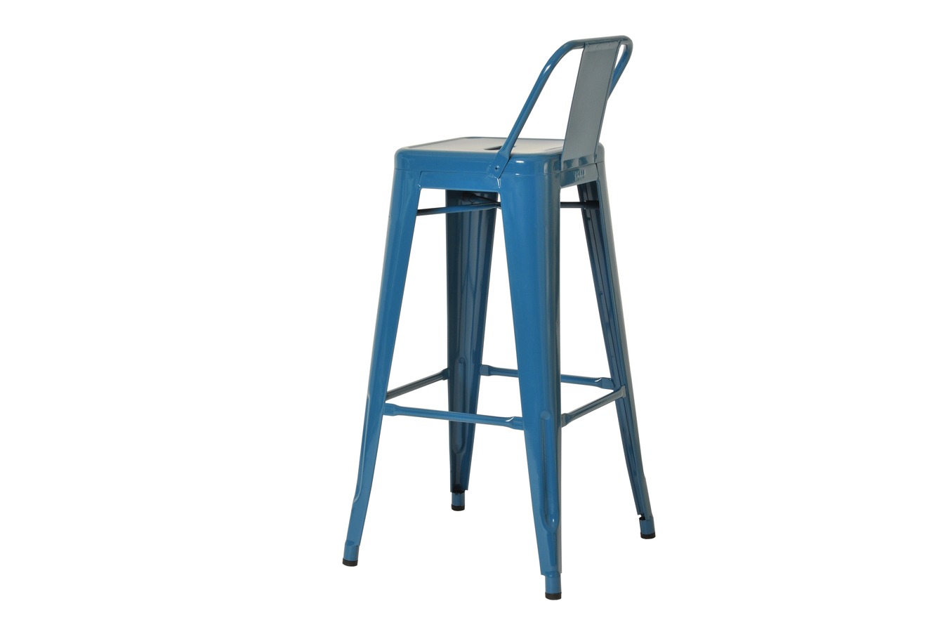 Illustration 4 du produit Tolix Stool with back Blue