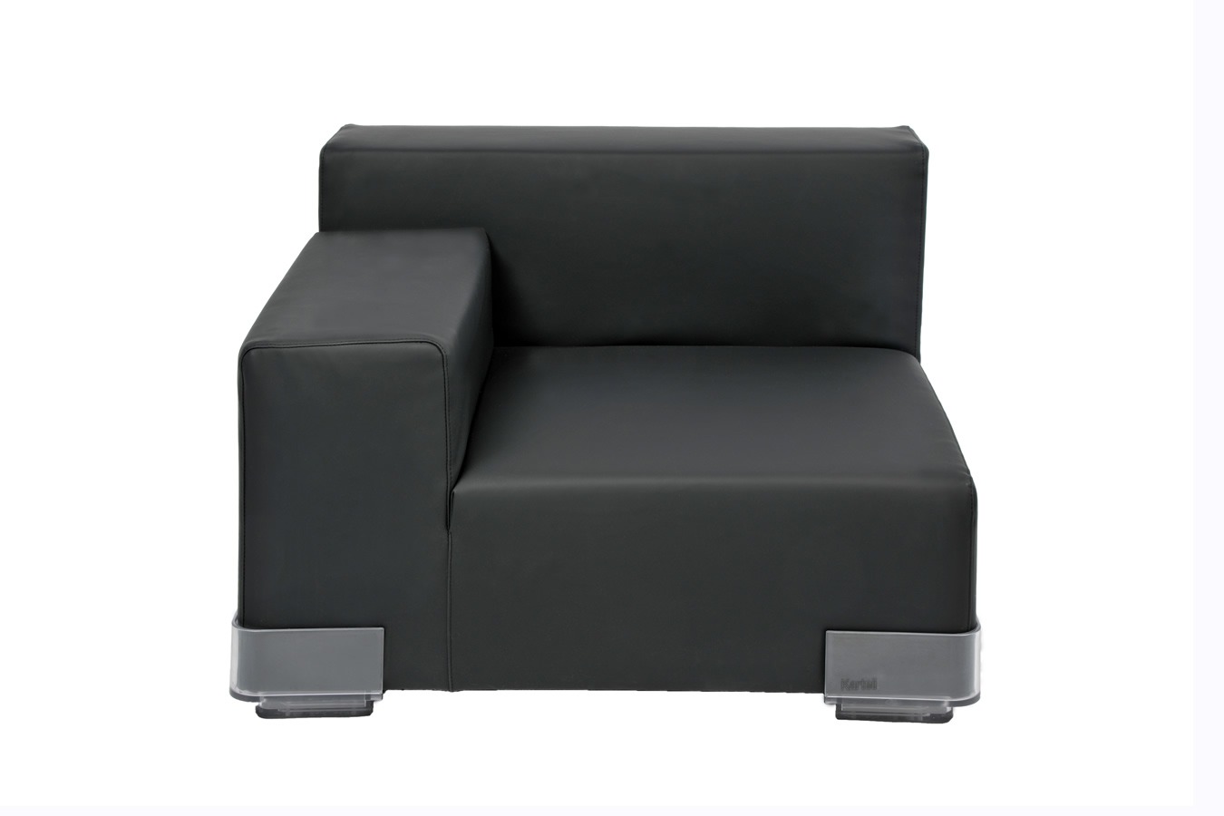 Illustration 2 du produit Plastics Low Armless Chair Left Armrest Black