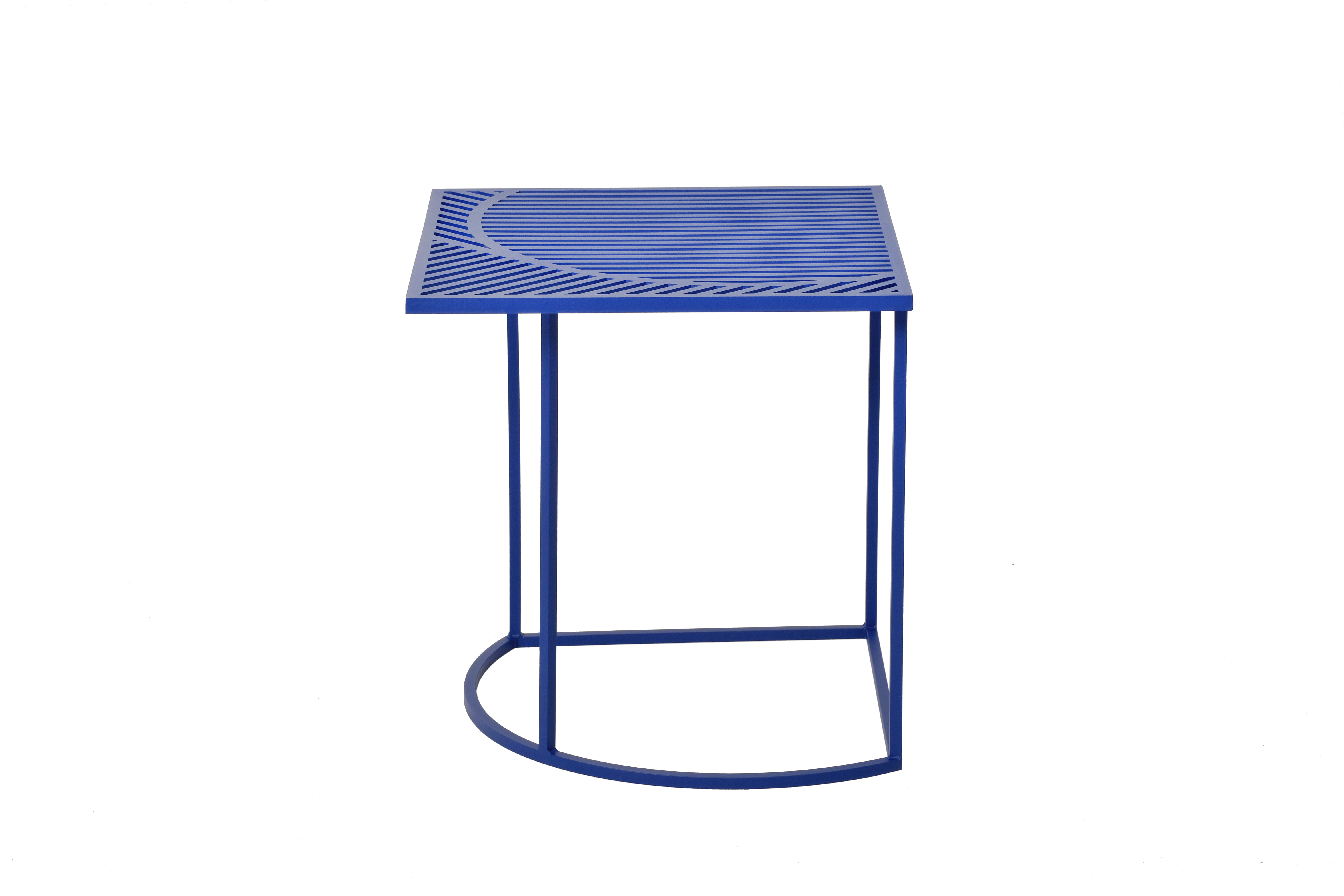 Illustration 1 du produit Iso Square Sofa End Table Blue