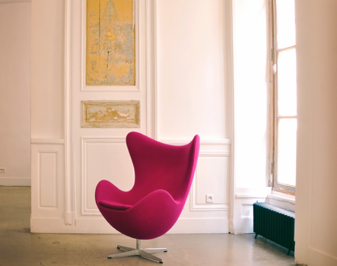 Illustration 6 du produit Fauteuil Egg Fuchsia