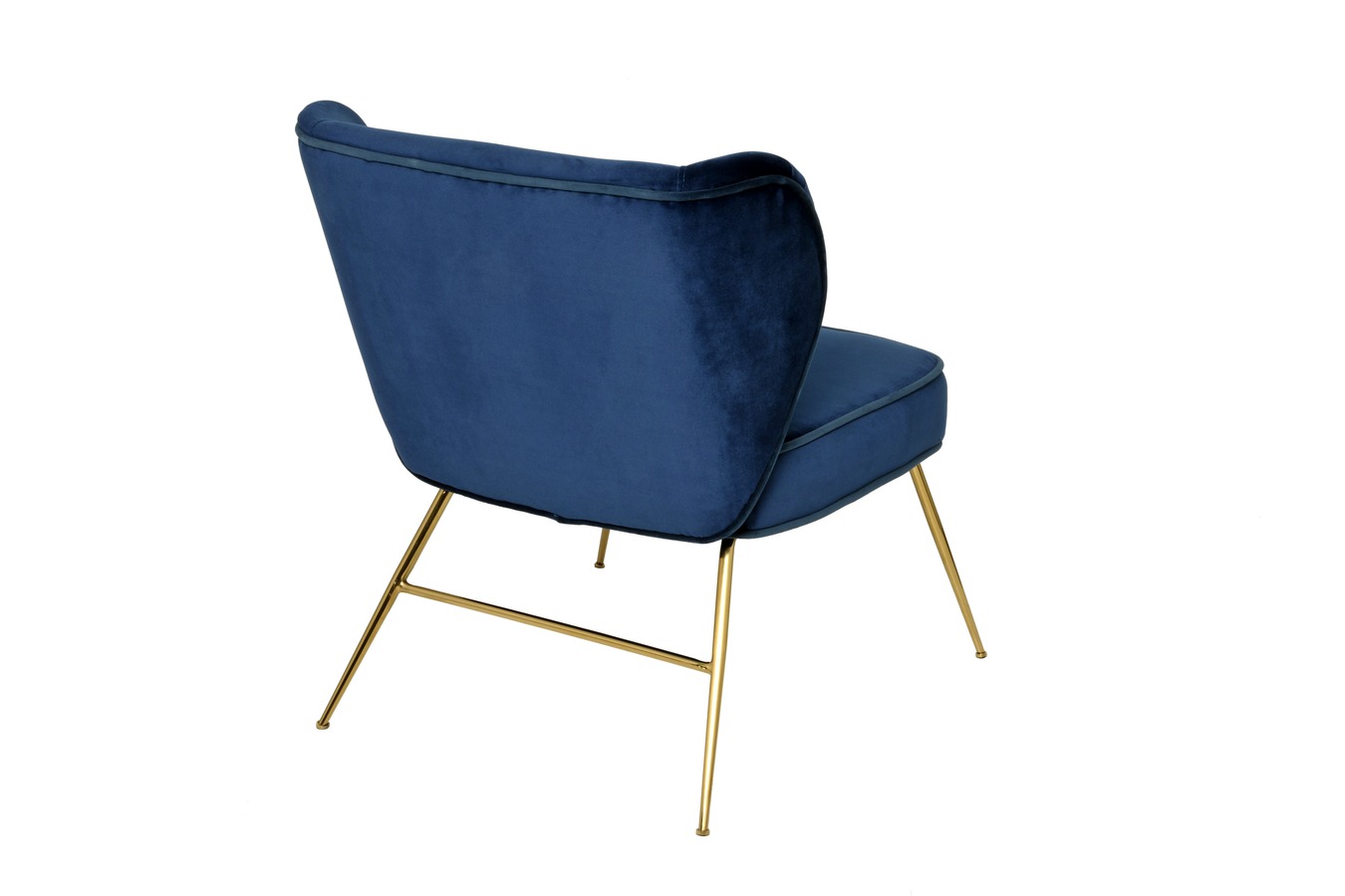 Illustration 4 du produit Wayne Armchair Brass Leg Midnight Blue