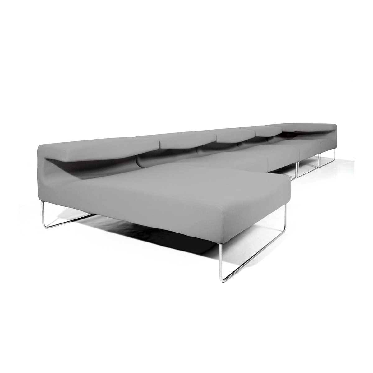 Illustration 1 du produit Méridienne Lowseat Gris