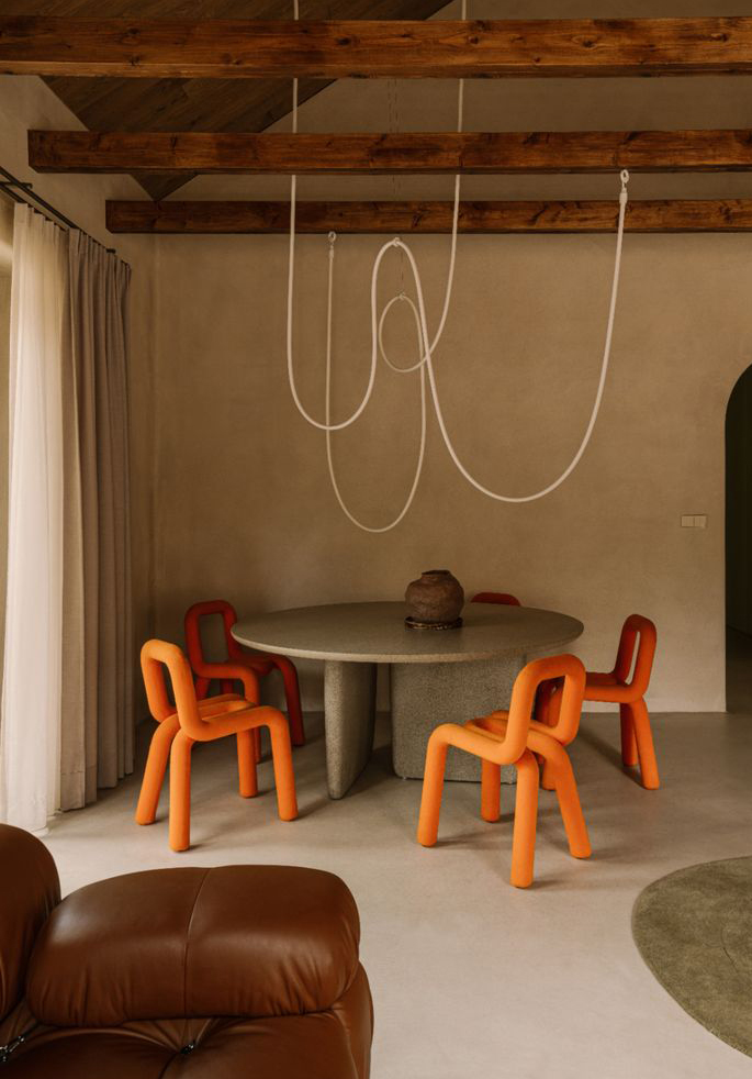 Illustration 2 du produit Chaise Bold Orange