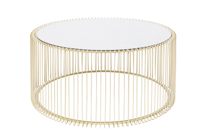 Illustration 1 du produit Wire Coffee Table Gold GM