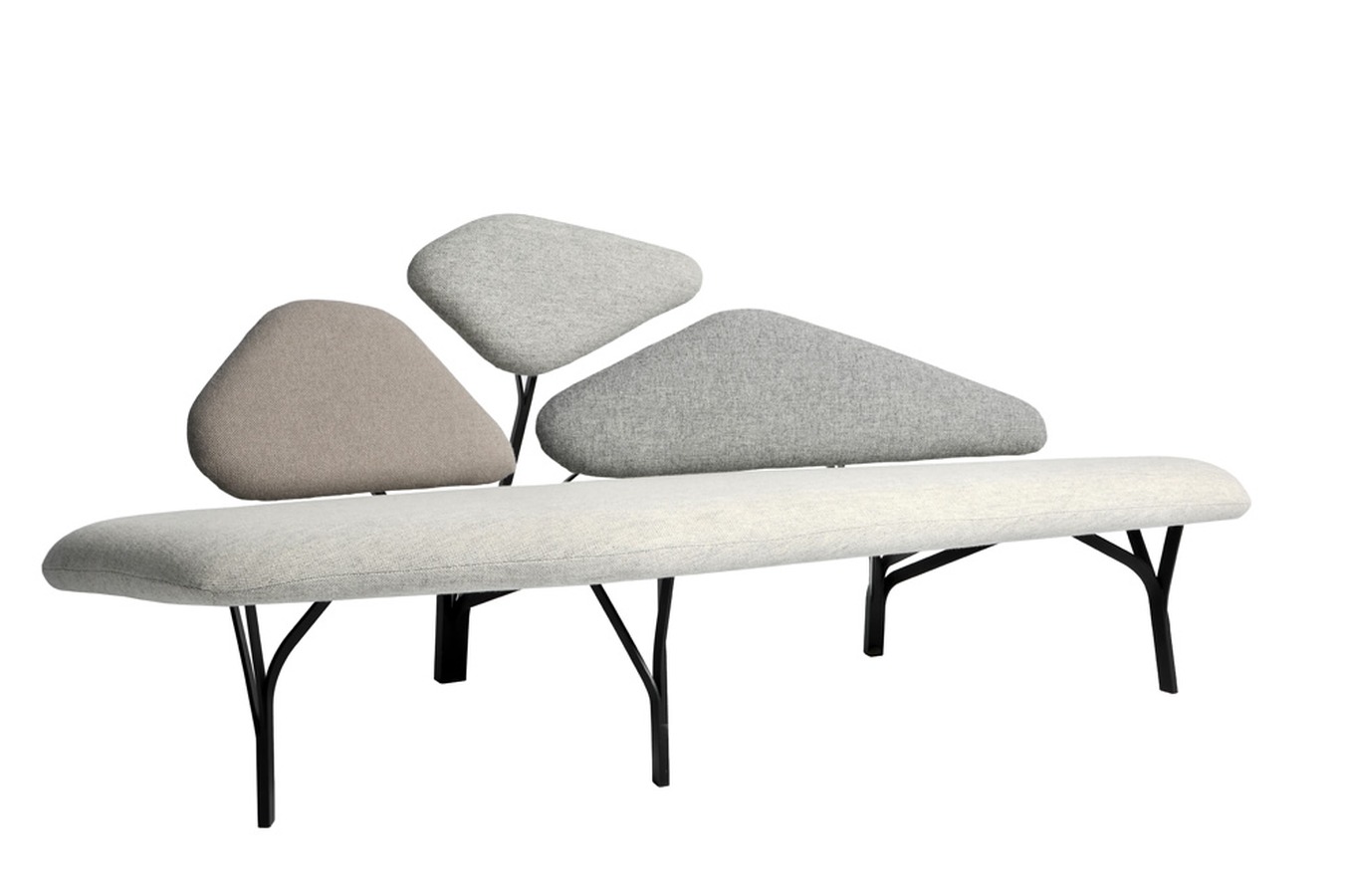 Illustration 2 du produit Borghese Sofa Kvadrat Grey