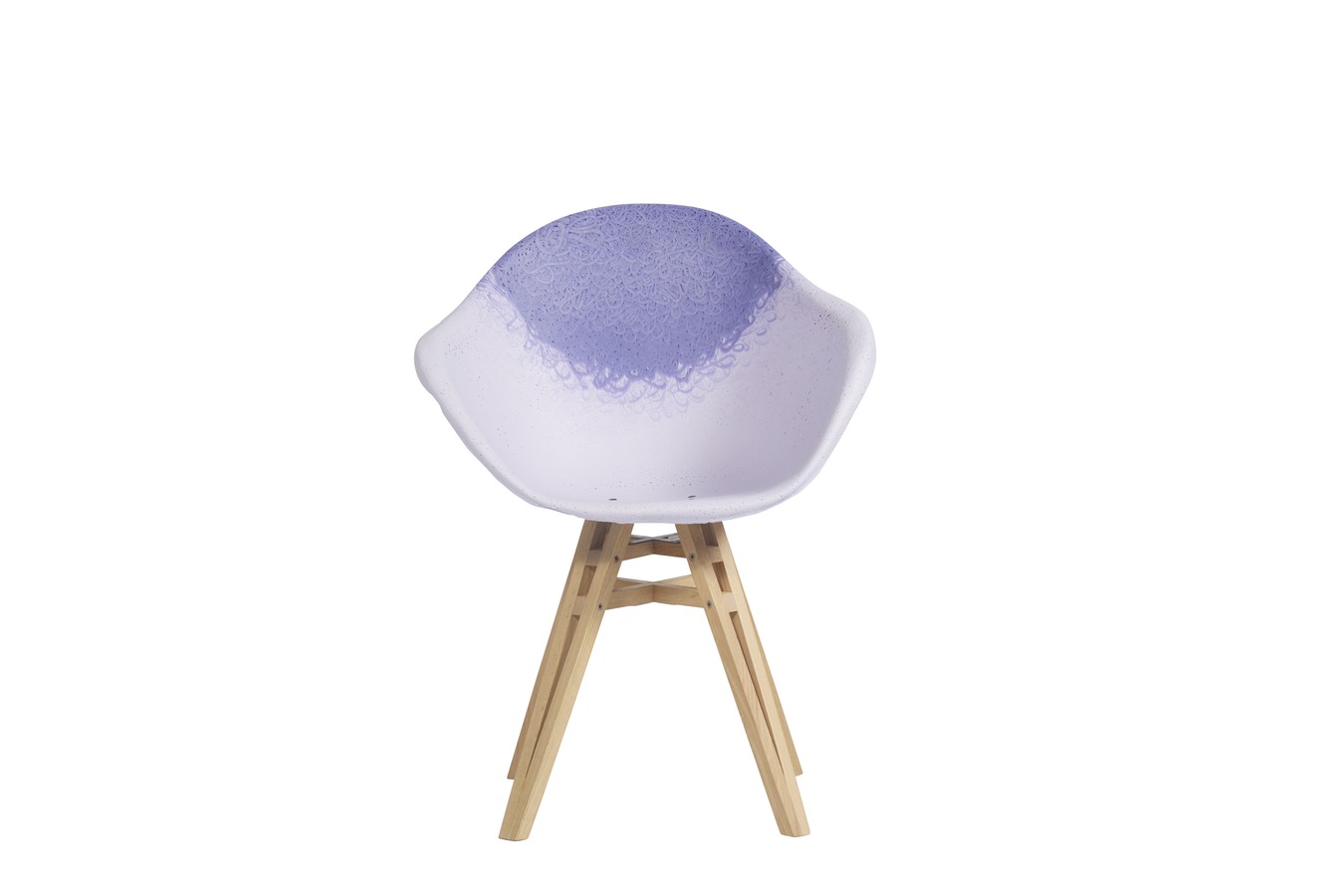 Illustration 1 du produit Fauteuil Gravêne Bois Parme-Violet