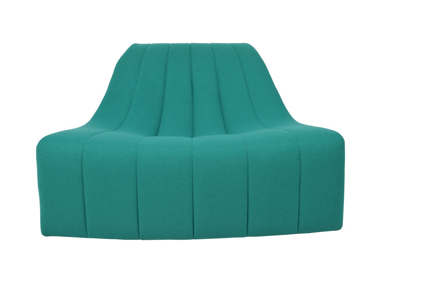 Illustration 1 du produit Chromatique Low Armless Chair Emerald Green Sm