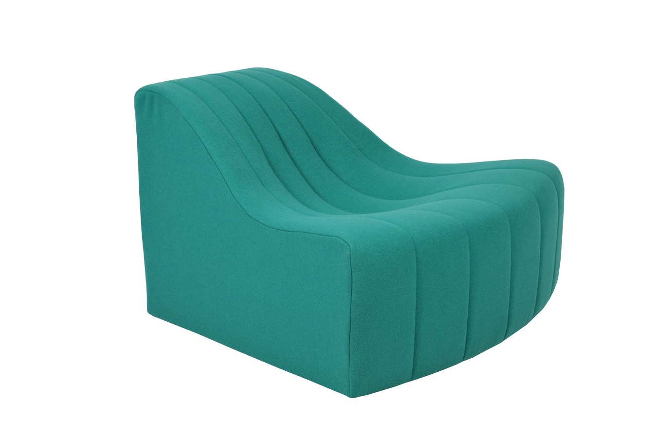 Illustration 2 du produit Chromatique Low Armless Chair Emerald Green Sm