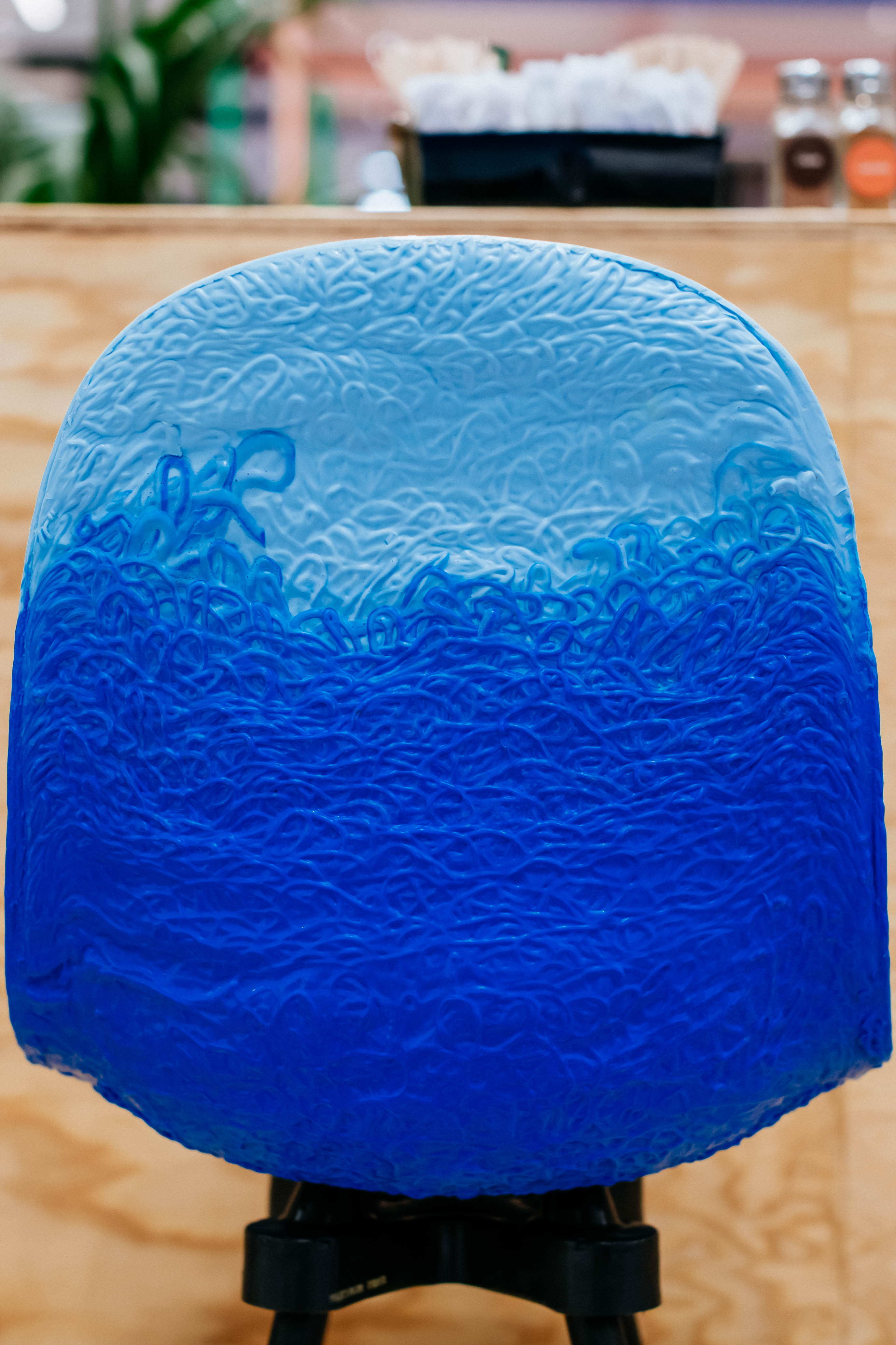 Illustration 7 du produit Tabouret Gravêne Métal Bleu-Canard