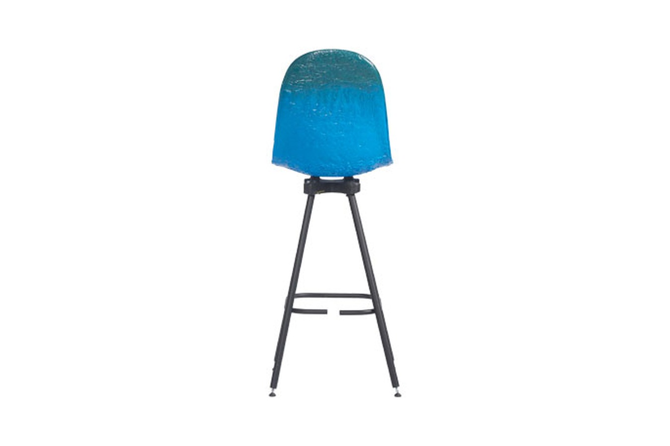 Illustration 3 du produit Tabouret Gravêne Métal Bleu-Canard