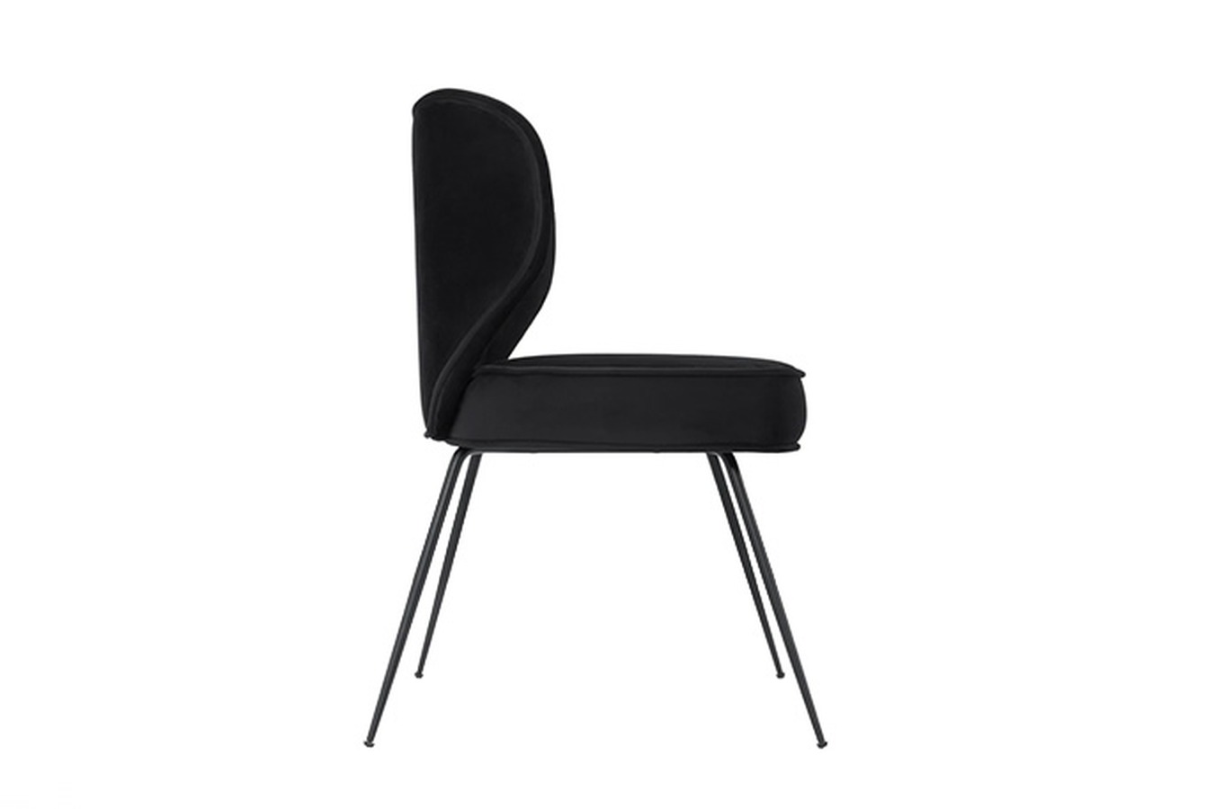 Illustration 3 du produit Chaise Wayne Noir Pied Noir