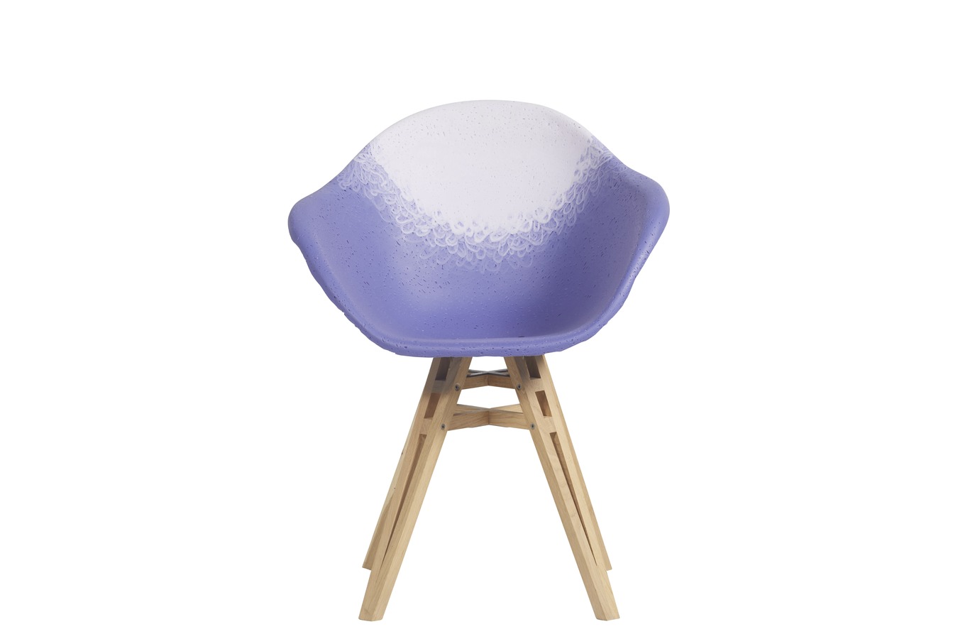 Illustration 1 du produit Fauteuil Gravêne Bois Violet-Parme