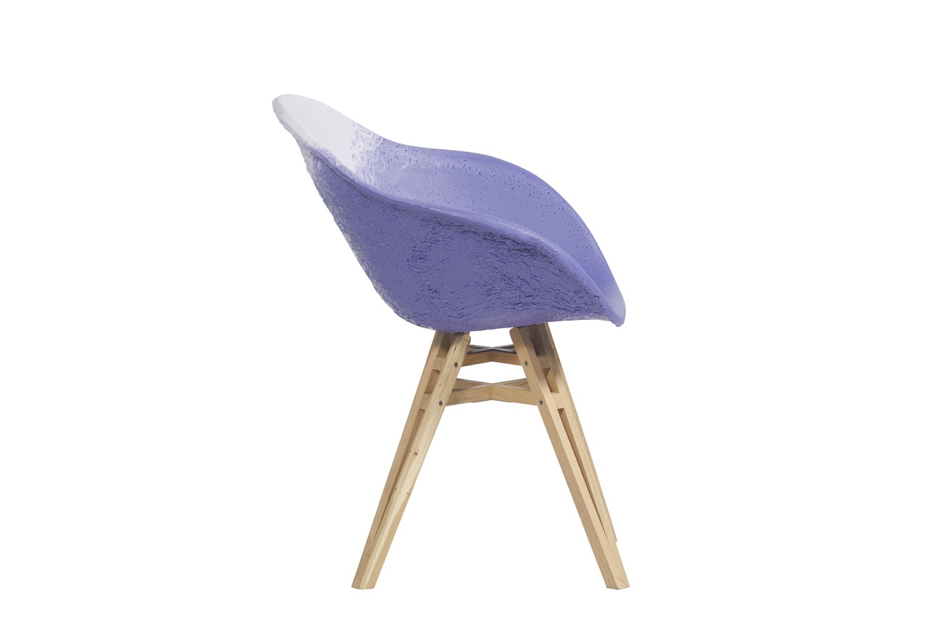 Illustration 2 du produit Fauteuil Gravêne Bois Violet-Parme