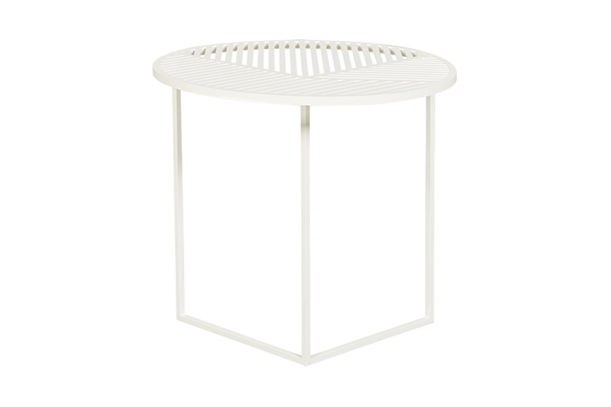 Illustration 1 du produit Iso Round Sofa End Table White