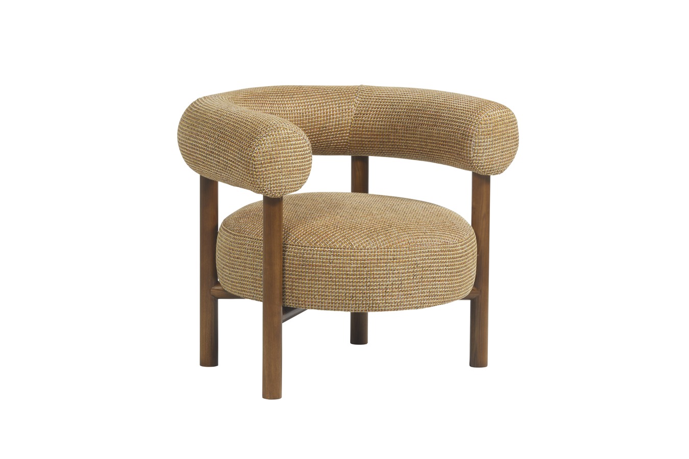 Illustration 2 du produit Carol Armchair Tweed Yellow