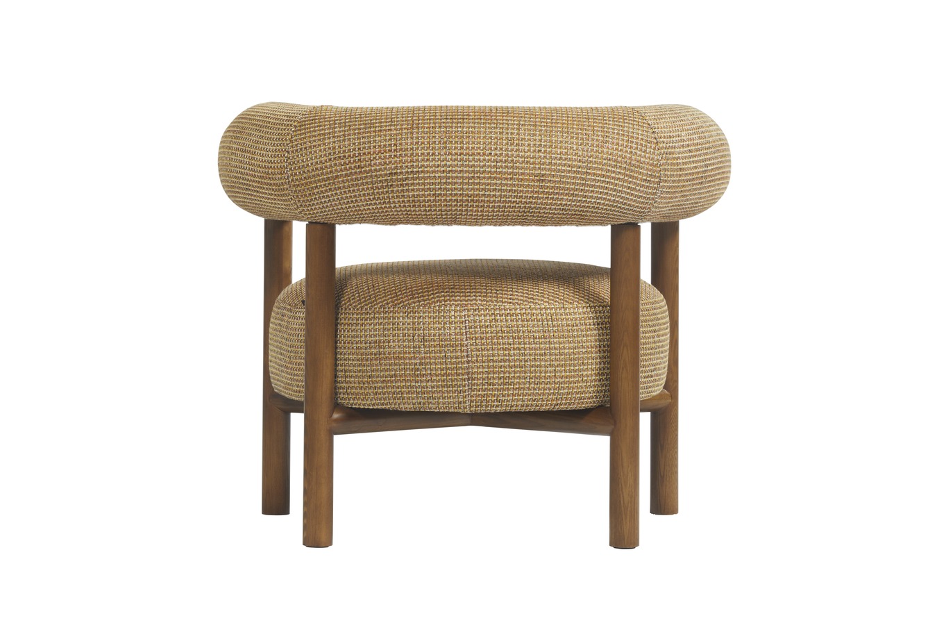 Illustration 4 du produit Fauteuil Carol Tweed Jaune