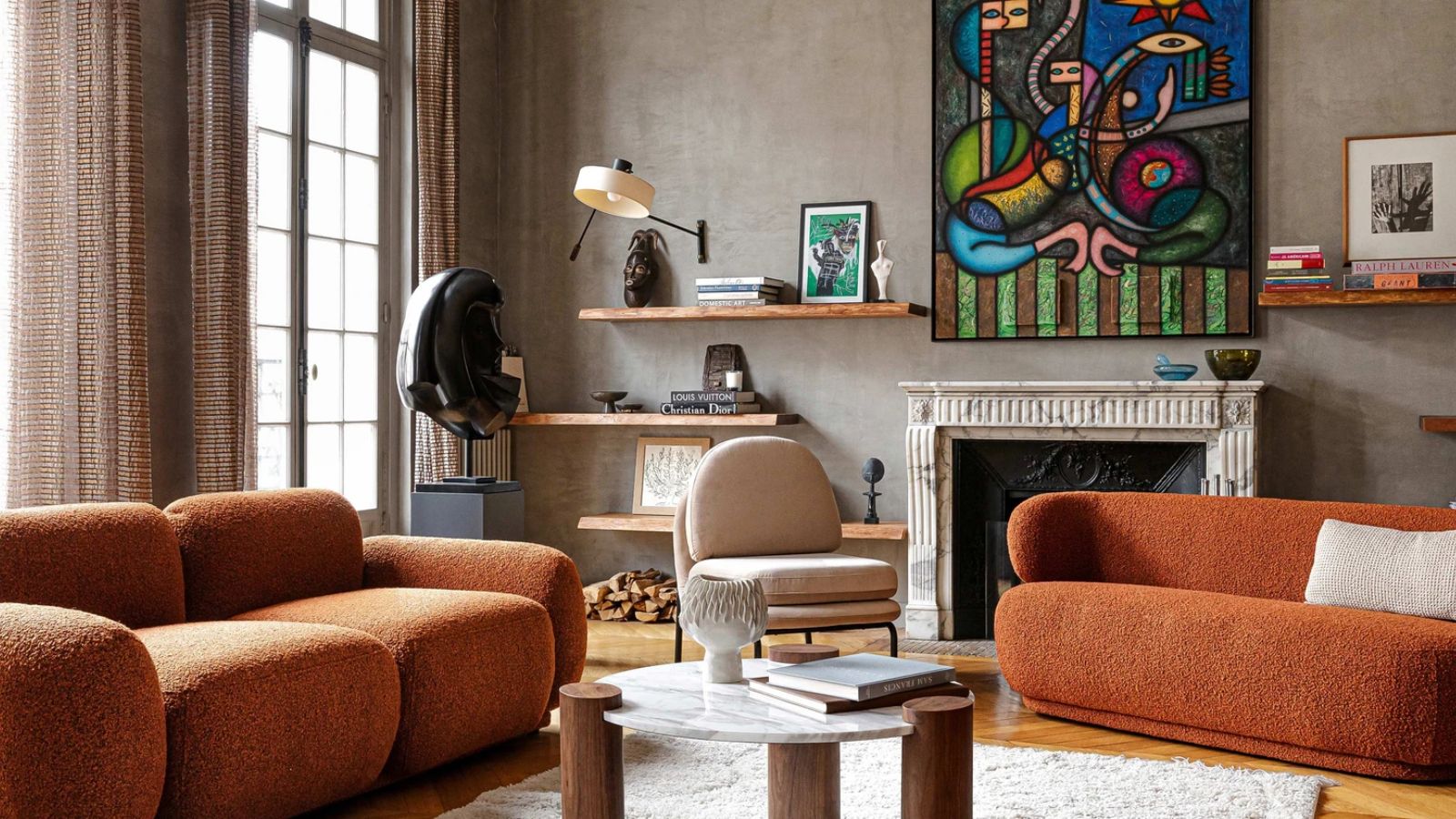Illustration 4 du produit Giulia Sofa 2 Seater Rust Curly