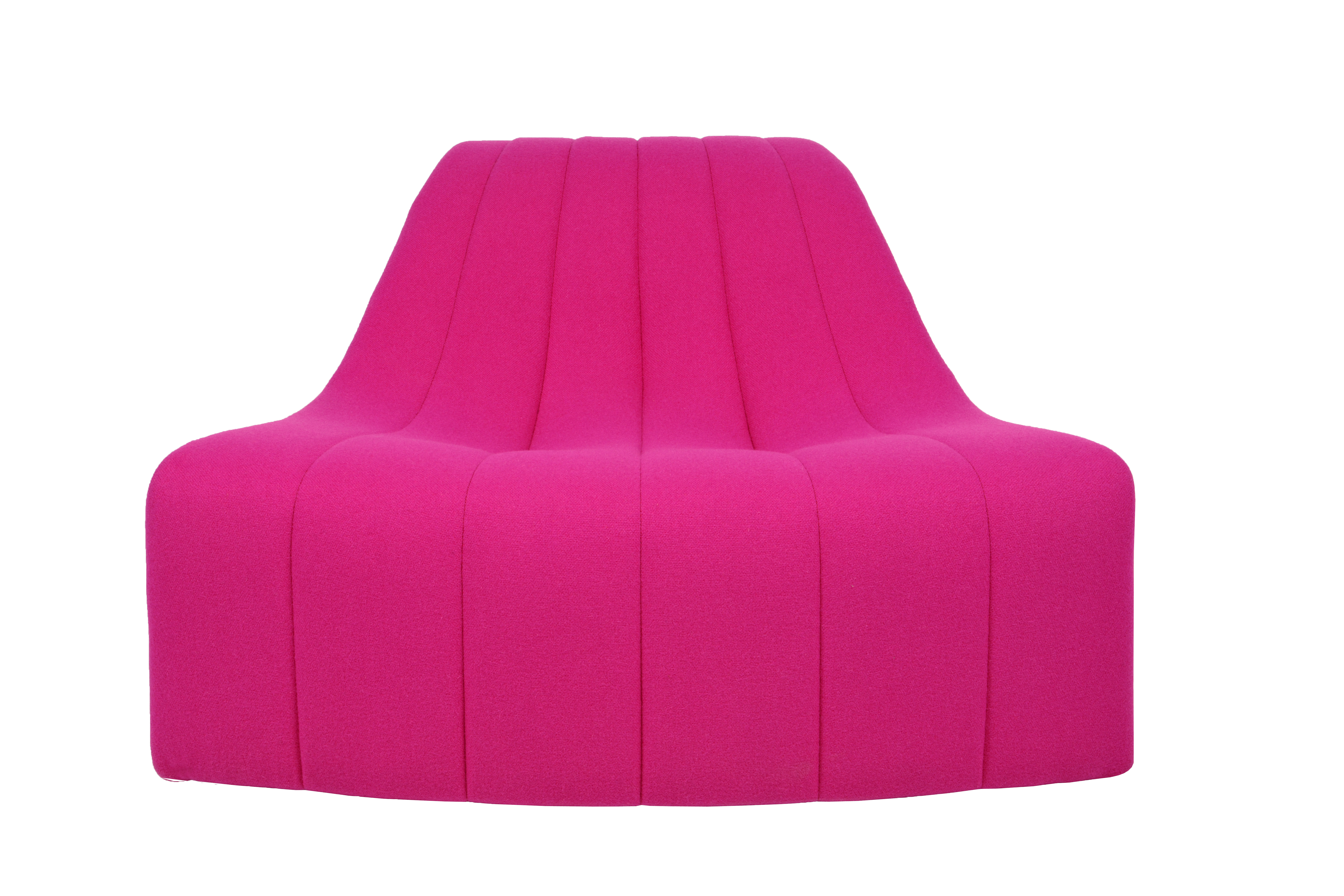 Illustration 1 du produit Chromatique Low Armless Chair Fuchsia Sm