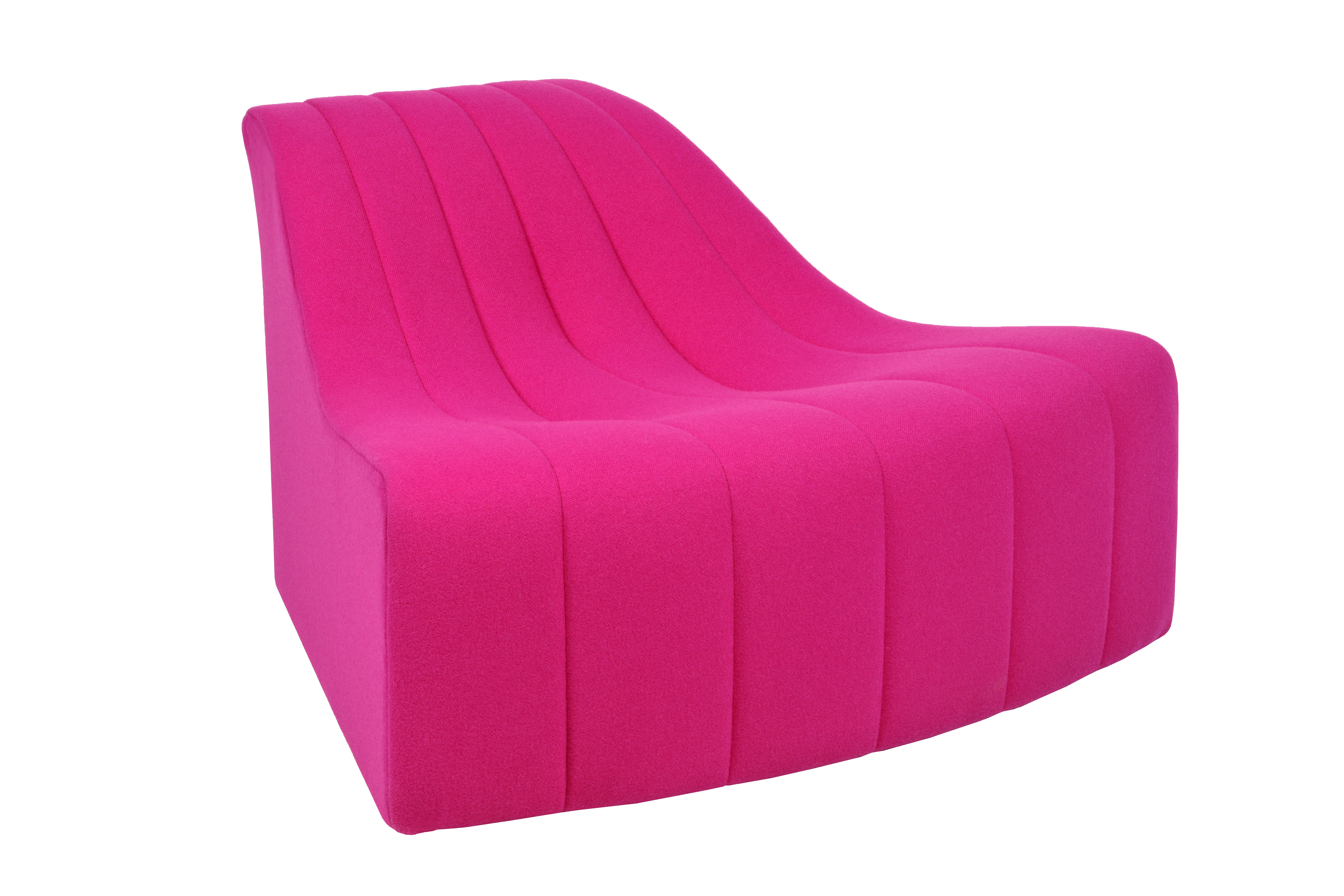 Illustration 2 du produit Chromatique Low Armless Chair Fuchsia Sm