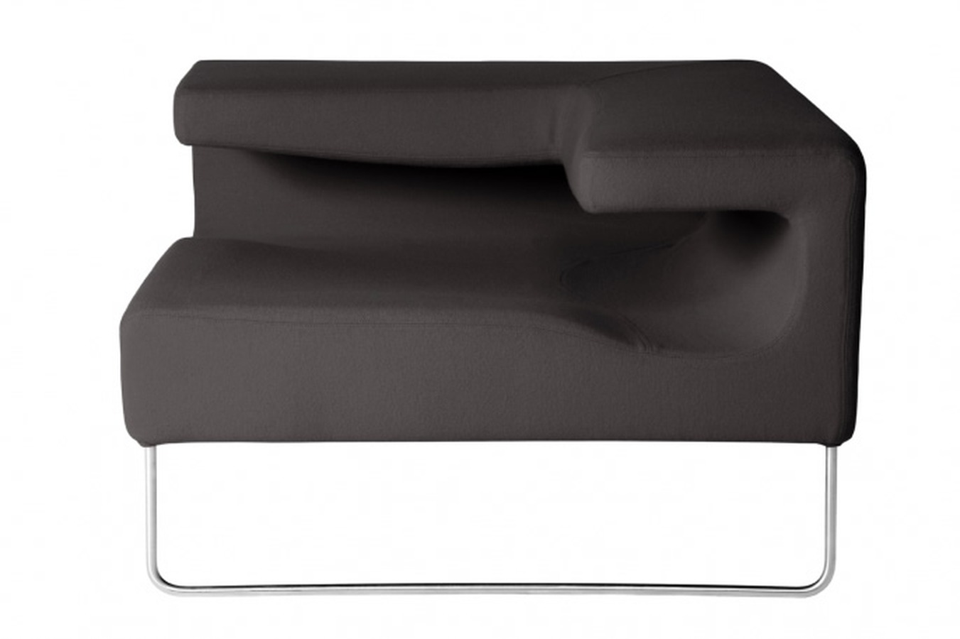 Illustration 2 du produit Lowseat Low Armless Chair Corner Black