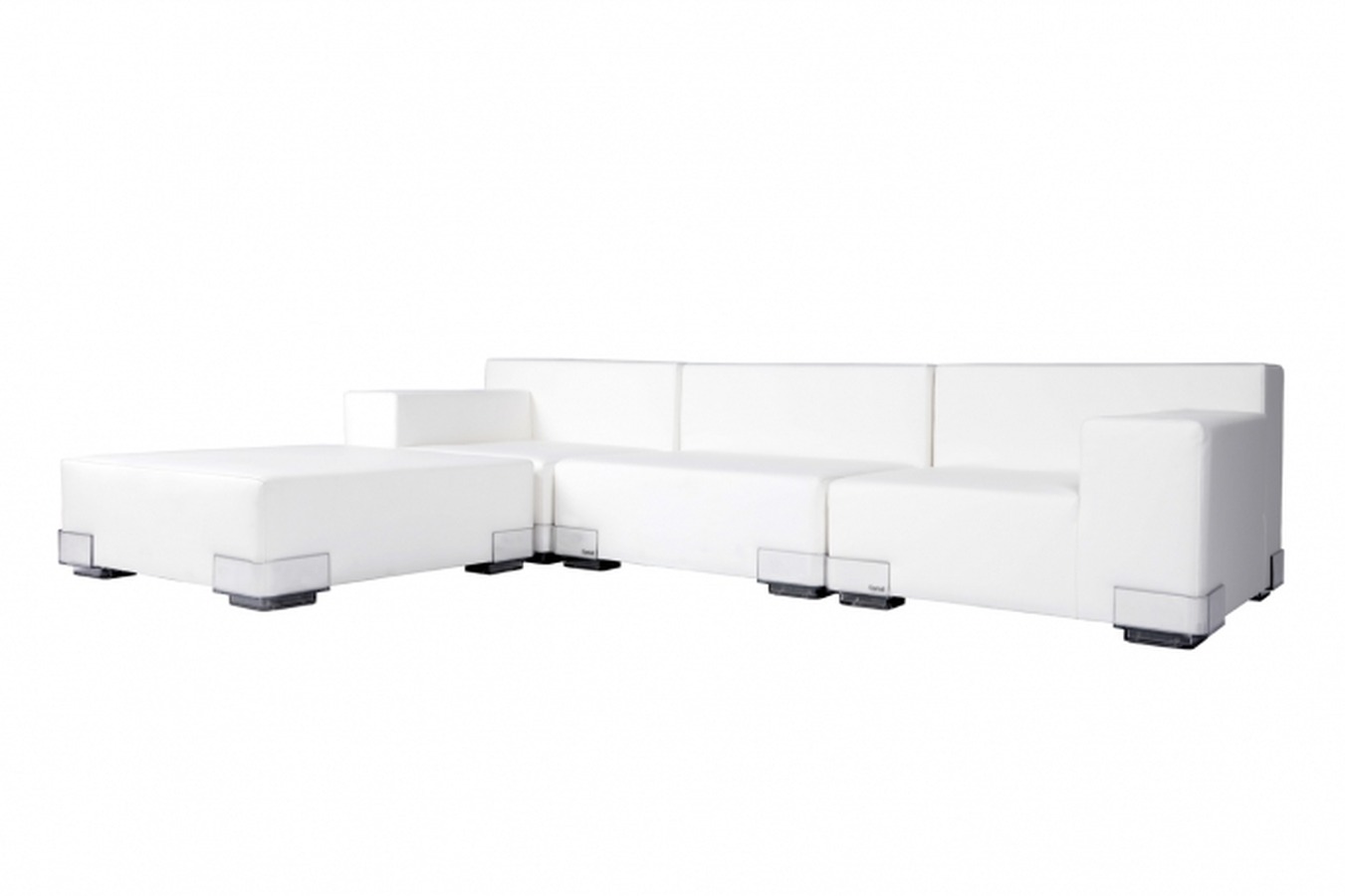 Illustration 2 du produit Plastic Ottomans White