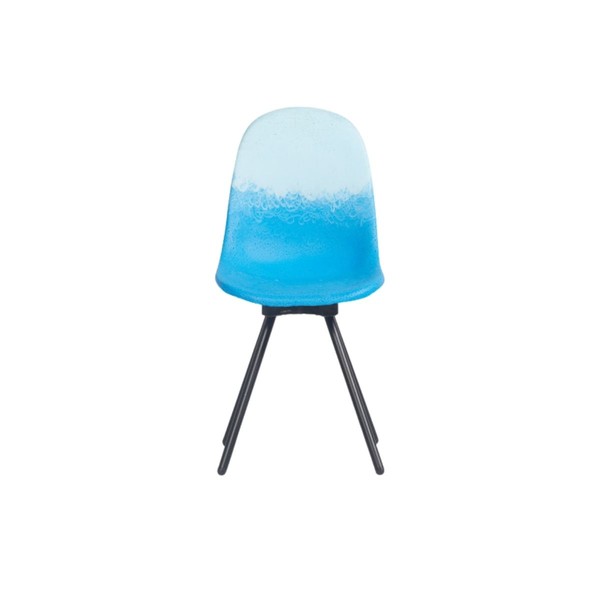 Illustration du produit Chaise Gravêne Métal Bleu-Ciel