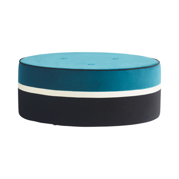 Illustration du produit Pouf Léo bleu GM