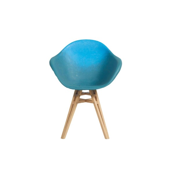 Illustration du produit Fauteuil Gravêne Bois Canard-Bleu