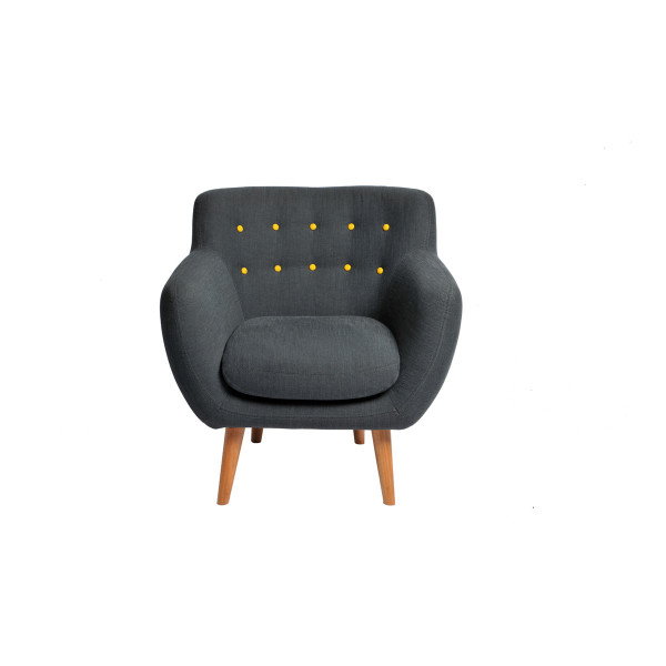 Product illustration Coogee Yellow Buttons Armchair