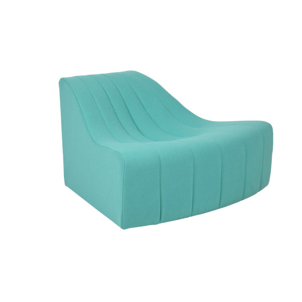 Product illustration Chromatique Low Armless Chair Turquoise Sm